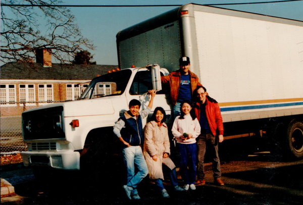 Food delivery truck Father bought for Home Church 1988