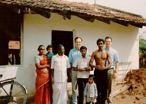 Robert Brown, Michael Colucio in Coimbatore, India 1990