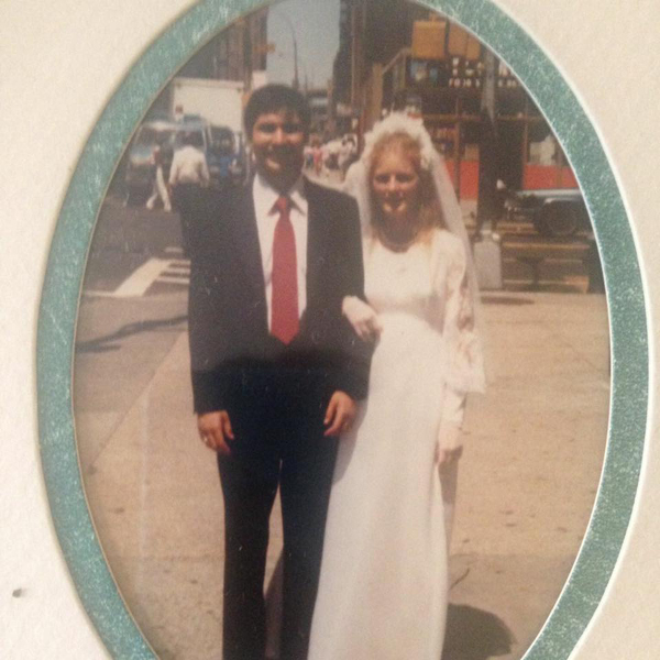 Aj and Carol on NY street 1982