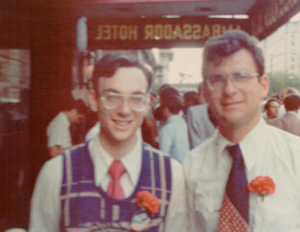 Chris Bihary and Robert Brown in NY for matching 1980