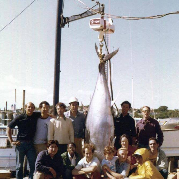 David Perry with Tuna (rt of tuna)