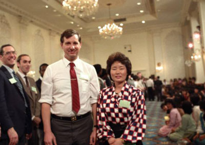 Ken and Meeyung Owens matching for 1982 Blessing