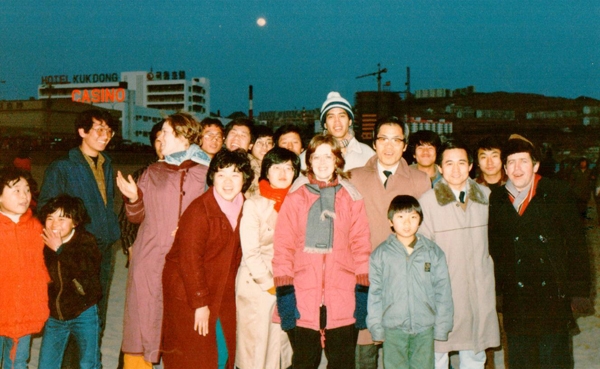 Penny with group Korea 1984