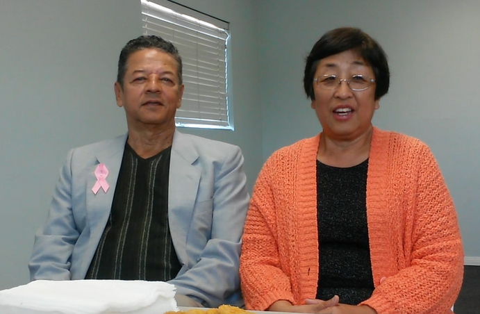 Ernesto and Hiroko Gomez joining church, matching, Blessing